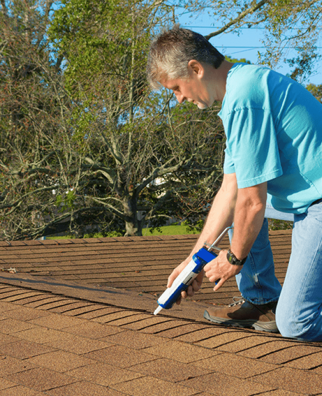 Ceiling fan in bedroom